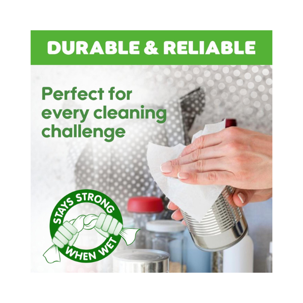18 Rolls Plush 3 Ply Thickness Paper Towel-Extra Strong, Absorbent, Tough, Durable Kitchen Rolls- All Purpose Kitchen Towels -6 Pack of 3 Rolls
