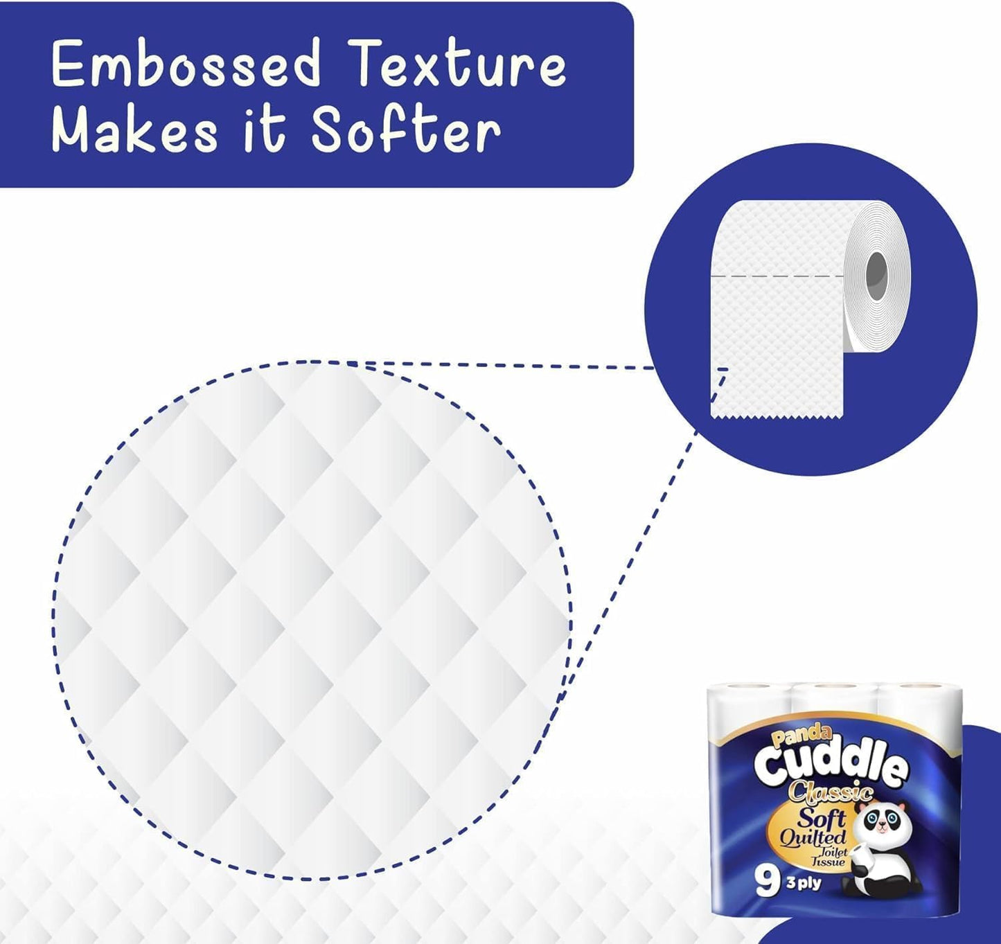 panda cuddle toilet rolls 45 pack