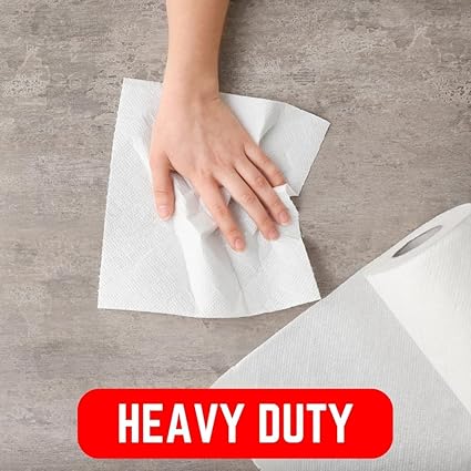 White Centre Feed 50M Pack Of 6 Kitchen Rolls Embossed Paper