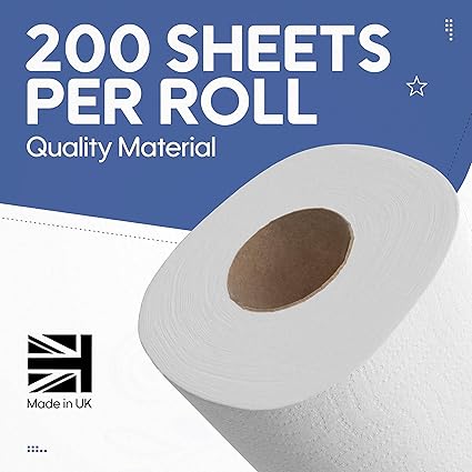 36 Pack 3 Ply Super Rapid Jumbo Luxury Quilted Toilet Tissue Pack 18x2