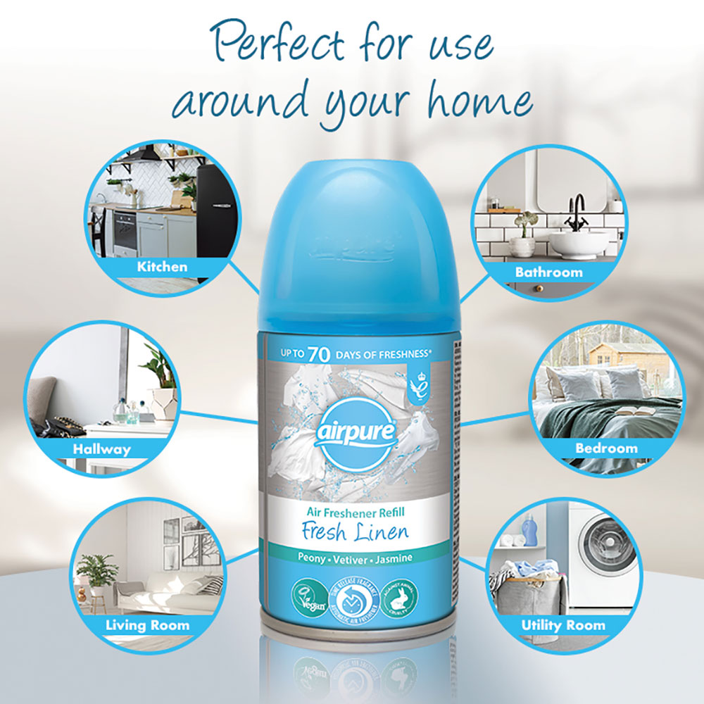 AirPure Air Freshener Fresh Linen Refill 250ml