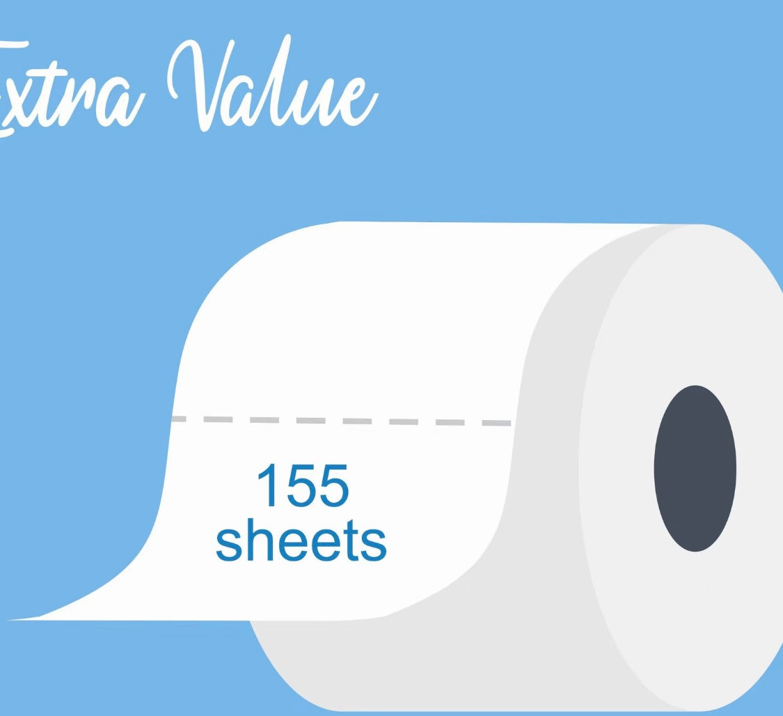 45 Lusheen 3 Ply Luxury Toilet Tissue Paper Quilted Bathroom Tissue Roll