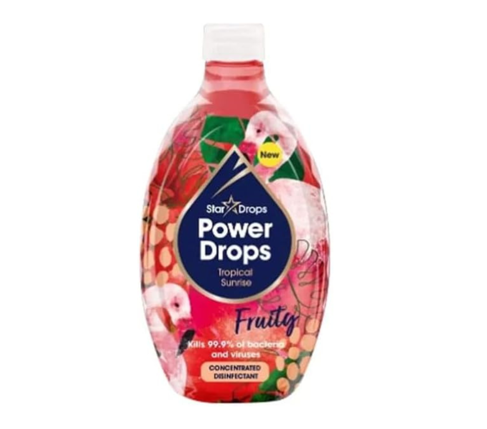 Stardrops Power Drops Concentrated Disinfectant Tropical Sunrise 250ml – Multipurpose Cleaner