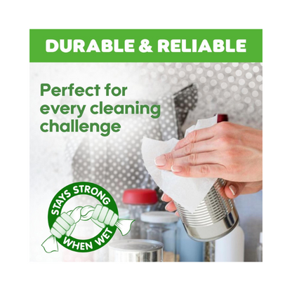 18 Rolls Plush 3 Ply Thickness Paper Towel-Extra Strong, Absorbent, Tough, Durable Kitchen Rolls- All Purpose Kitchen Towels -6 Pack of 3 Rolls