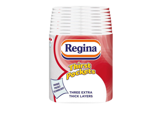 Regina 3 Ply Thirst Pocket Kitchen Cleaning Paper Tissue Towel 