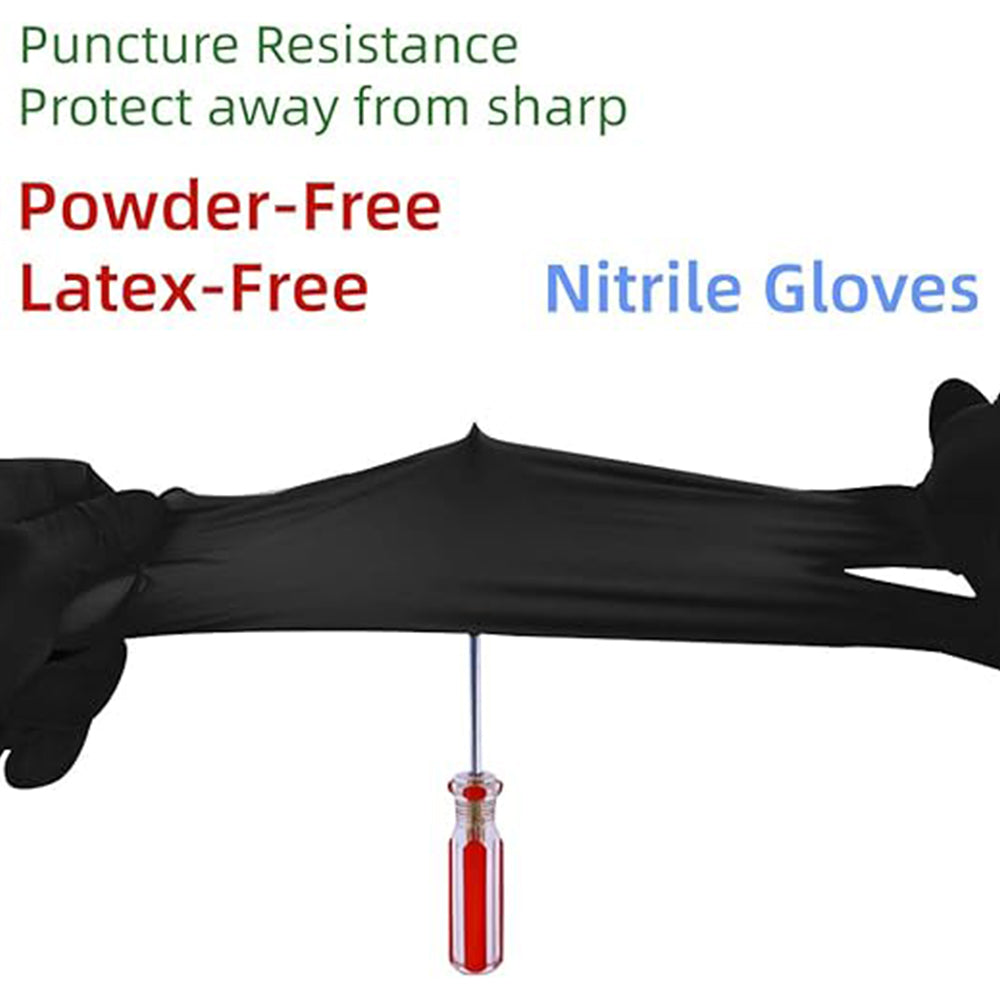 First Choice Black Nitrile Disposable Gloves Powder & Latex Free Case Of 1000