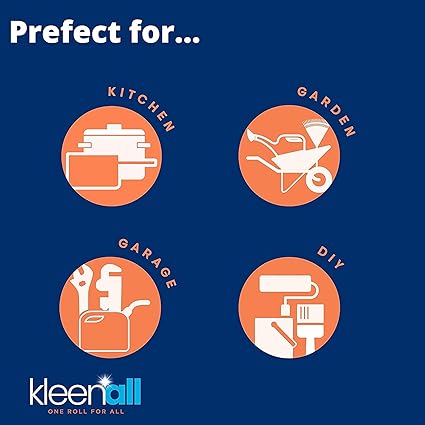 Kleen -All Kitchen Tissue Roll with Triple Lock 12 Rolls 3 Ply Soft Strong Absorbent Cleaning Kitchen Towel Paper 