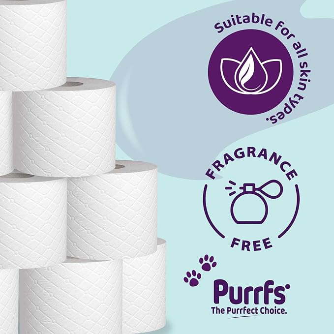 Softlux 60 Classic Unscented 3 Ply Toilet Roll Embossed Tissue Paper Quilted Mega Pack
