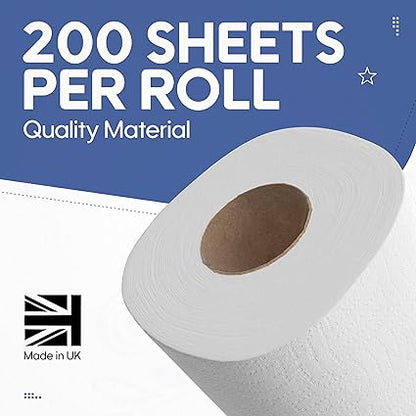 36 Pack 3 Ply Super Rapid Jumbo Luxury Quilted Toilet Tissue Pack 18x2