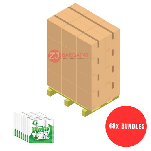 48x Plush Quilted Aloe Vera Scented Toilet Rolls Pallet Deal