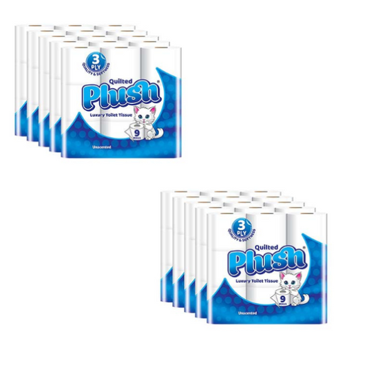Plush Quilted Toilet Rolls 90 Rolls – Pack of 10