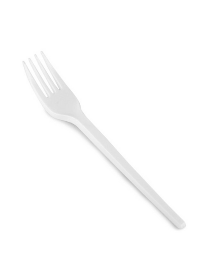 White Plastic Disposable Cutlery Forks- Pack of 100