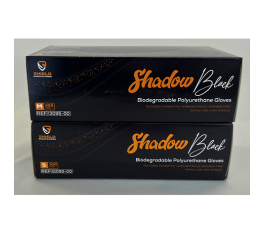 Shadow Black Polyurethane Gloves Disposable Gloves Pack Of 100 