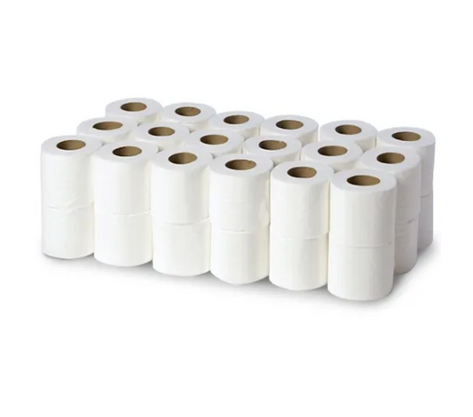 Large White Premium 2-Ply Toilet Paper, 36 Rolls, 100 Sheets Per Roll, Soft, Strong, Absorbent Bath Tissue, Ideal for Home, Office, Bulk Toilet Paper Supply