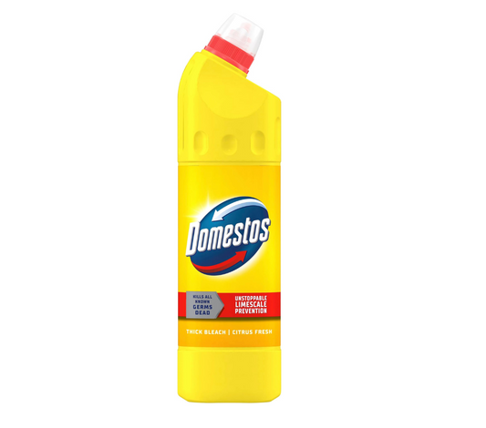 Domestos Citrus Fresh Thick Bleach Disinfectant Bacteria Killer 750ML