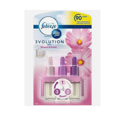 Febreze Ambi Pur 3Volution Plug In Refill Diffuser Blossom & Breeze, 20ml