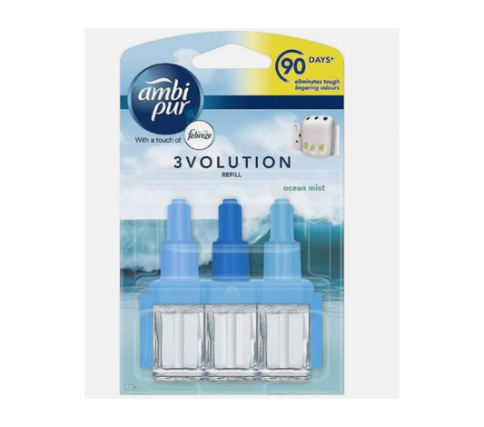 Ambi Pur 3Volution Plug In Air Freshener Refill Ocean Mist Febreze 20ml