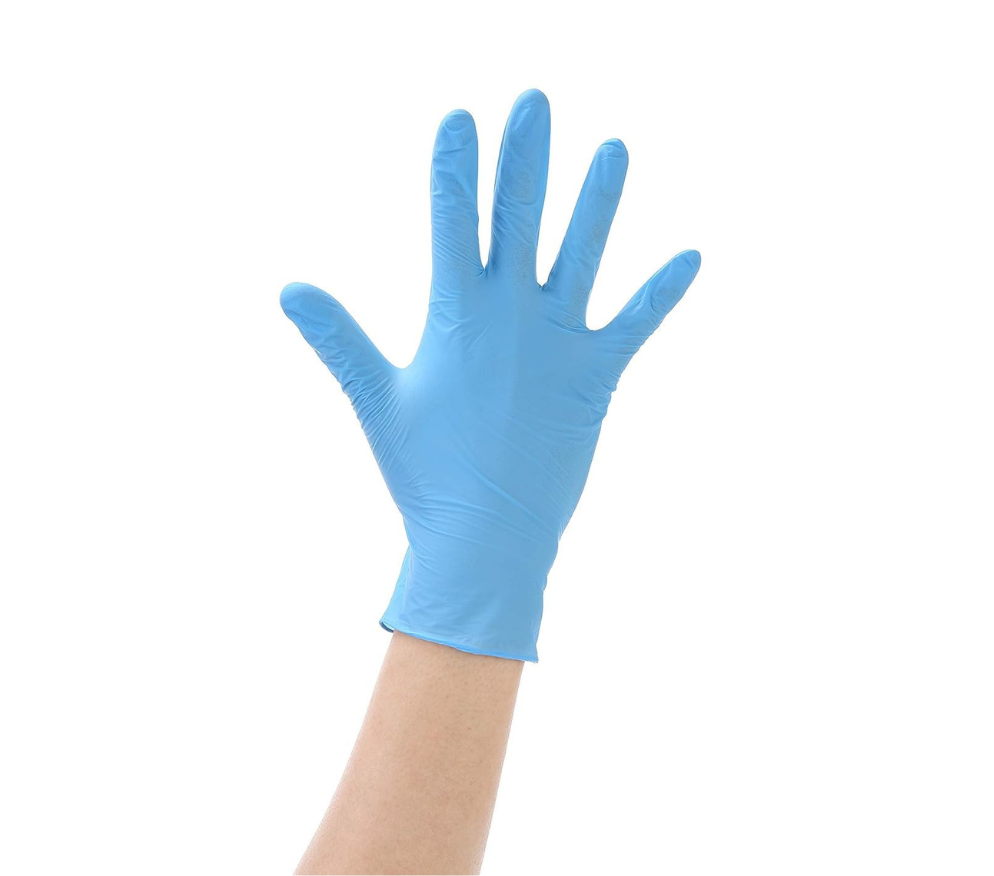 Blue Nitrile Powder Latex Free Strong Durable Disposable Gloves Box 100 AQL 1.5