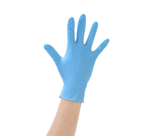 Blue Nitrile Powder Latex Free Strong Durable Disposable Gloves Box 100 AQL 1.5